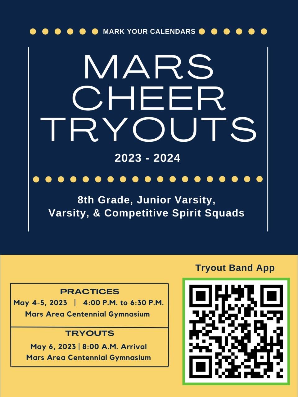 Mars Area School District Cheerleading Tryouts