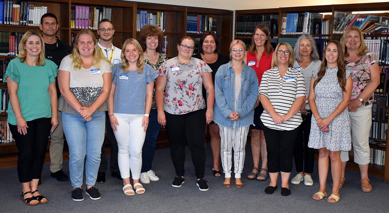 Mars Area School District is welcoming numerous new paraprofessionals this school year. Pictured (from left) are Kylene Kozik, Mark Hoegerl, Marissa Rockar, Justin Pilarsik, Tomianne Anderson, Roberta Scott, Brittany Summers, Amy Lautten, Debra Newman, Colleen Mahan, Danielle Kuba, Gwen Whittaker, Beverly Mack, Karen Zaphyr and (not pictured) Nicholas Yannotty.